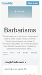 Mobile Screenshot of barbarisms.com